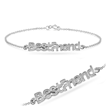 Best Friend Silver Bracelet BRS-36